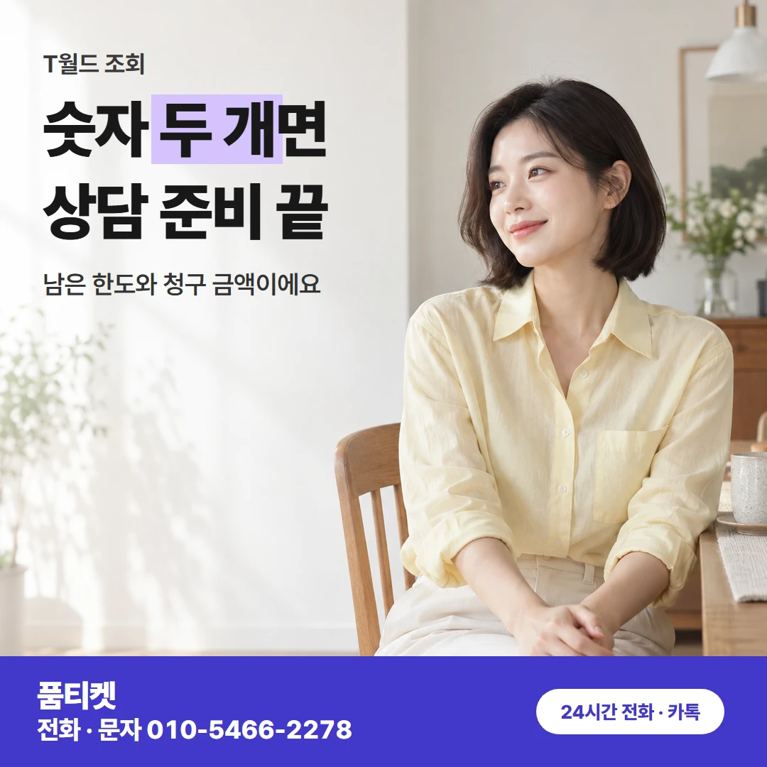 SKT T월드 한도 · 청구 조회